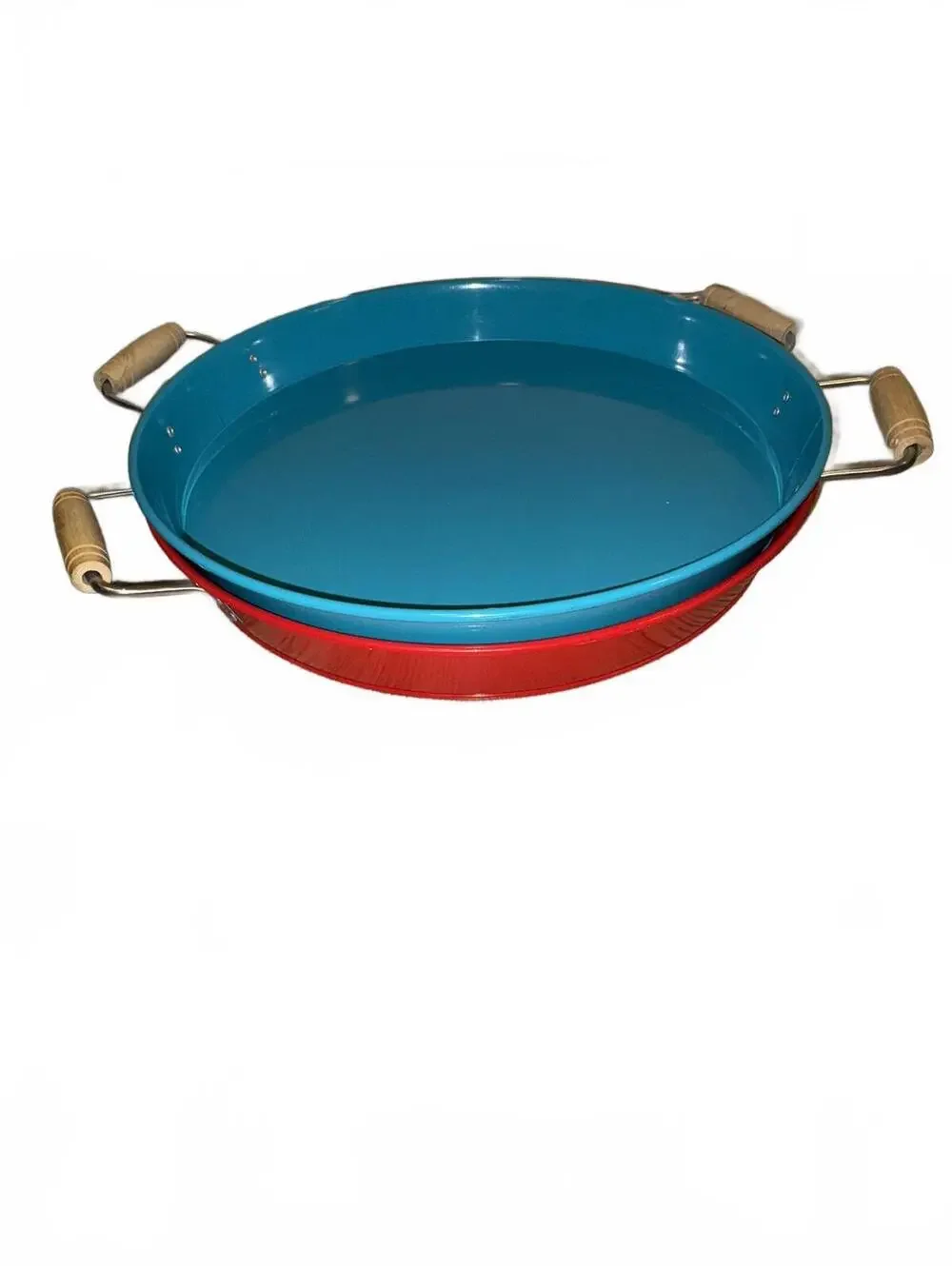 Better Homes and Gardens Set of Two METAL Round Trays